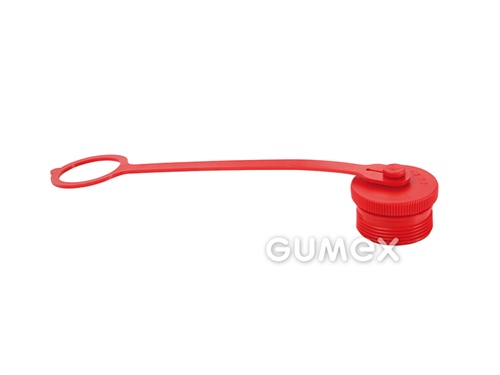Kappe für Kupplung HS, DN8, mänlich, PVC, rot, 